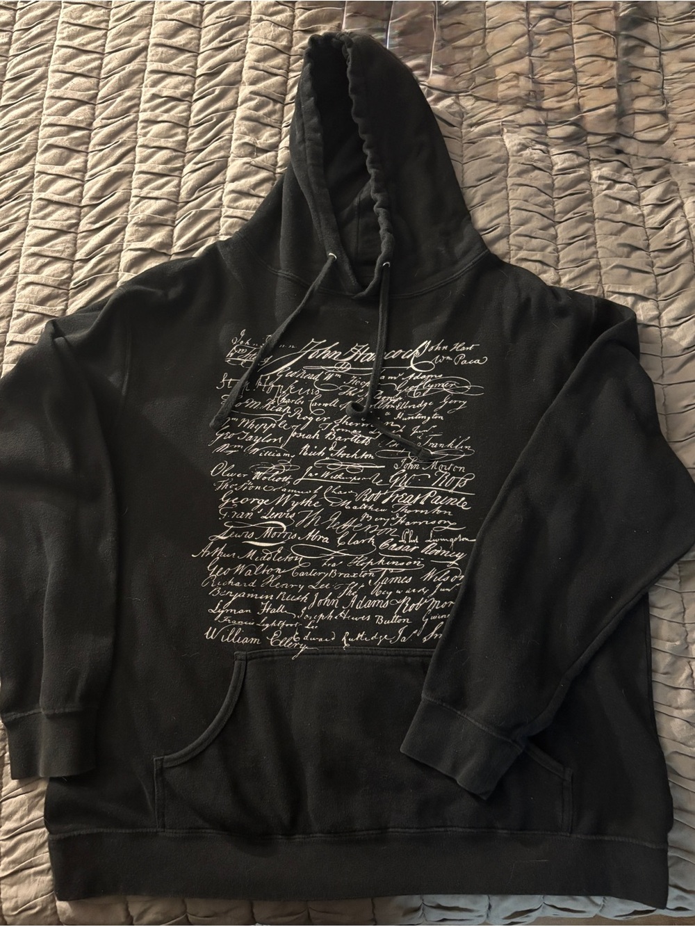 1776 United 2XL Declaration of Independence Signatures Hoodie